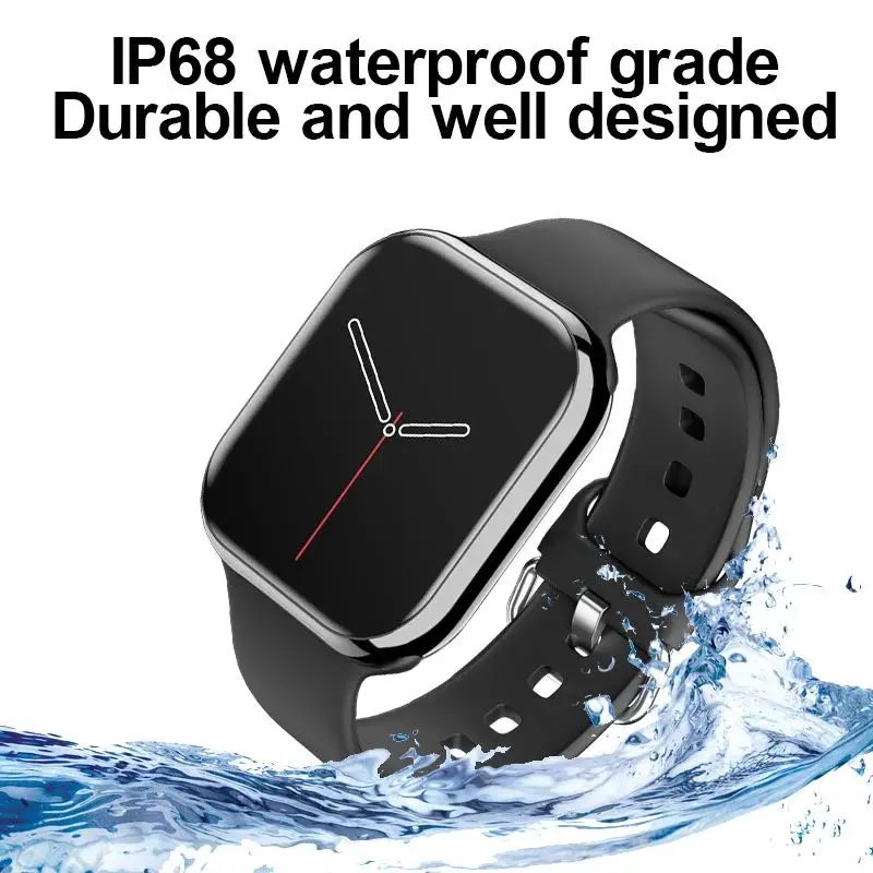 Smart Watch i9 l Stainless Steel Body With Magnetic Chain (Black)